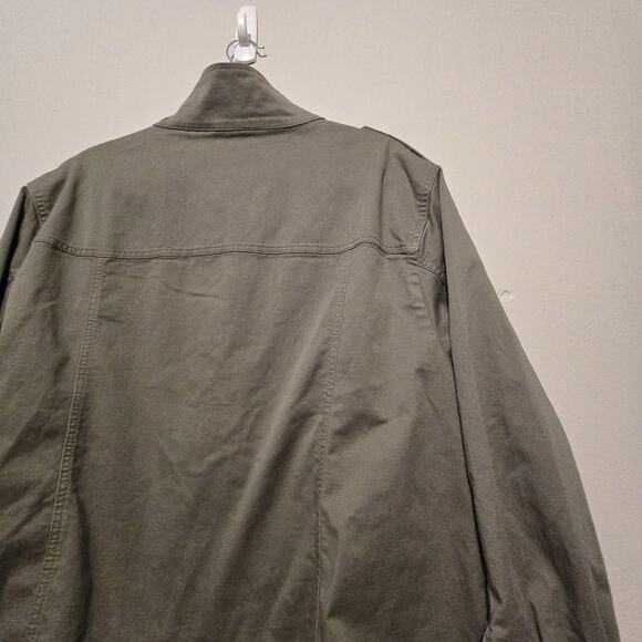 Talbots Military Utility Field Jacket Womens Plus 1X Green Coat 90s Y2K Gorpcore - Picture 13 of 13